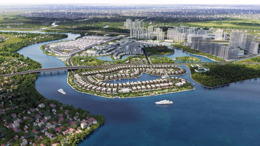 The Rivus với vị trí độc đáo là bán đảo được bao quanh bởi sông nước